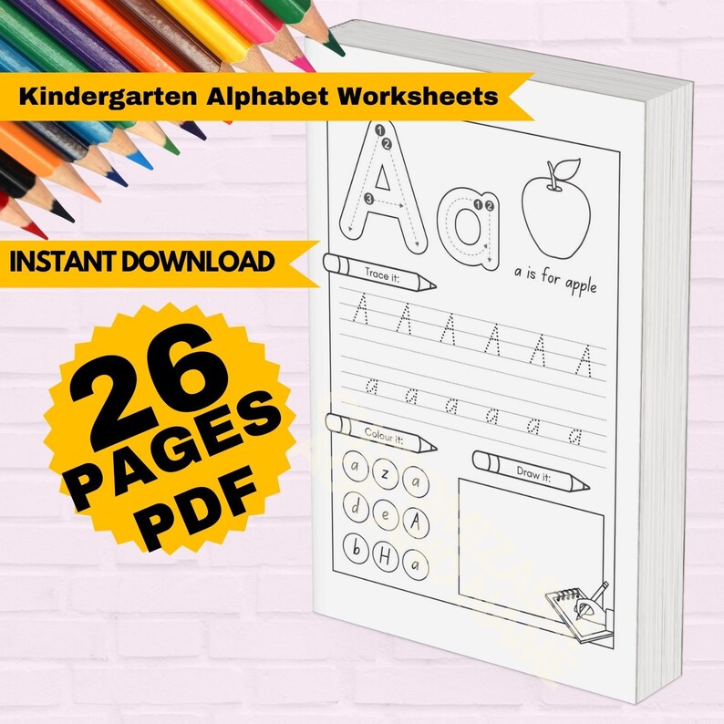 Kindergarten Worksheet Sheets for Kids, Letter Formation Practice