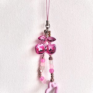 Cherry Keychain, Phone Strap