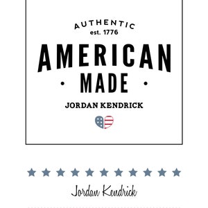 Customized American Made Label