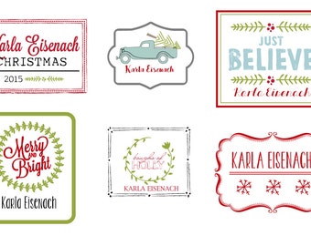 Christmas Personalized Iron On Labels #3