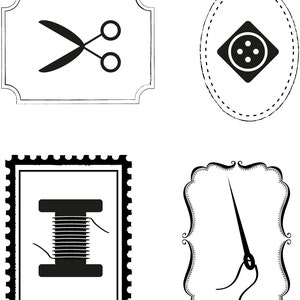 Mini Sewing Kit Label