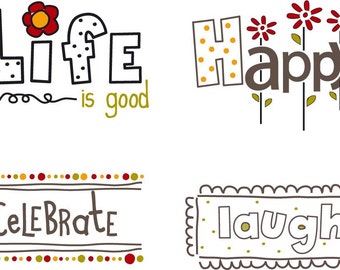 Happy Words Little Labels