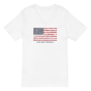 God Bless America V-Neck T-Shirt