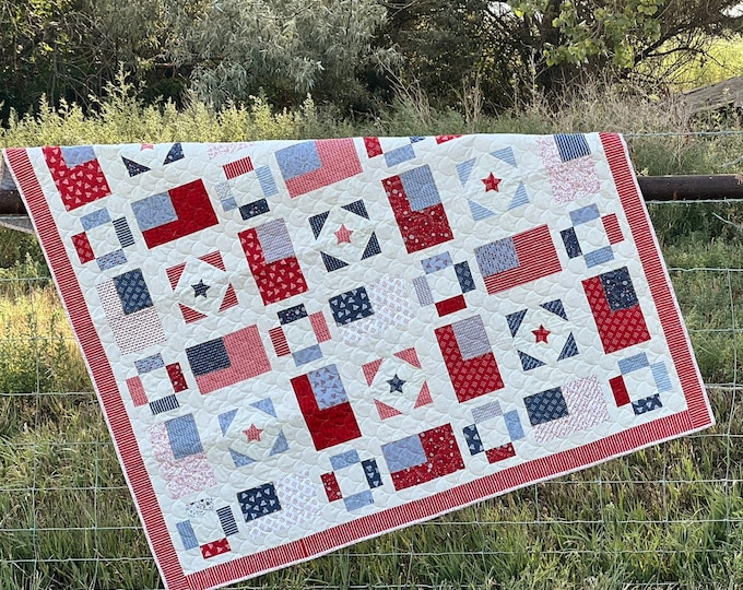 Featured listing image: PRE-ORDER RESERVATION- All American Quilt Kit