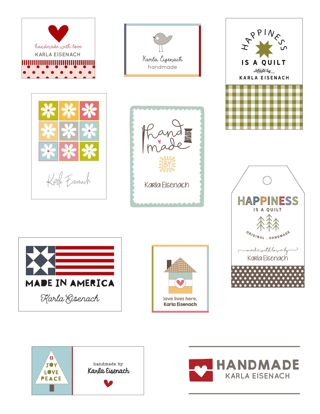 Personal Label Example Personalized Labels - Sampler Pack #7 - Etsy