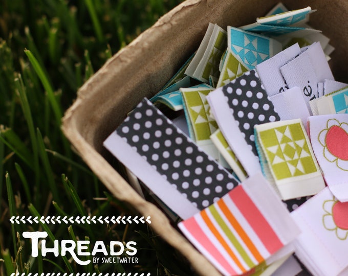 Featured listing image: Lucys' Crab Shack Woven Labels