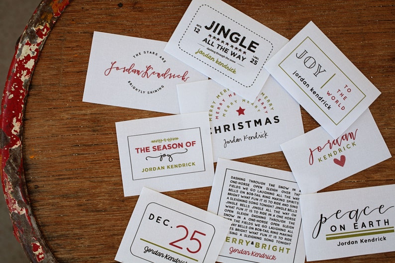 NEW! Oh Holy Night Christmas Labels Customizable