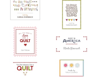 Personalized Labels - Sampler Pack #6