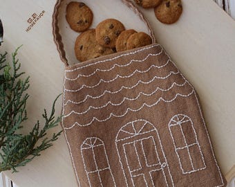 Embroidery Sheet:  Gingerbread Bag