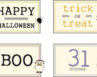 Halloween Mug Mat Labels