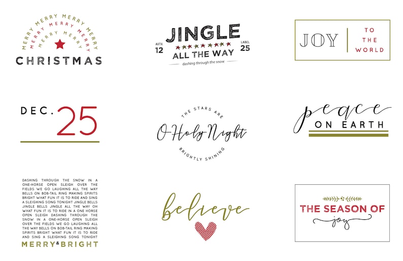 NEW! Oh Holy Night Christmas Labels Customizable