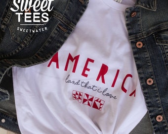 America - White Sweet-Tee