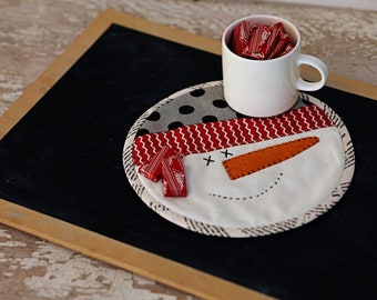 Snowman Mug Mat- Download Pattern