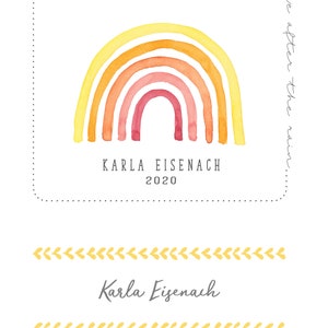 Customized Rainbow Label