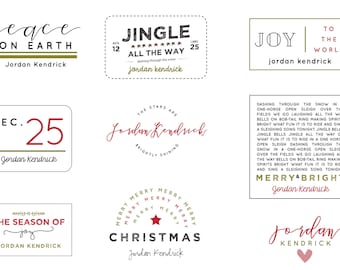 Oh Holy Night Christmas Labels (Customizable) - NEW!