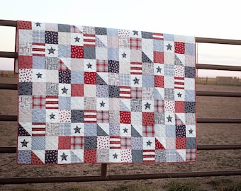 PRE-ORDER RESERVATION- Stars & Stripes Quilt Kit