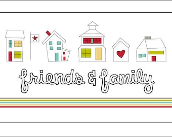 Friends And Family Iron-On Label