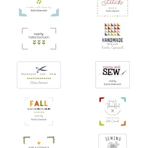 Personalized Labels Sampler Pack 4 image 1