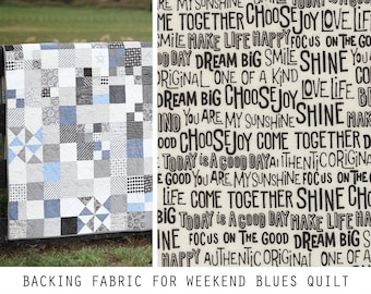 PRE-ORDER RESERVATION- Weekend Blues Quilt Backing