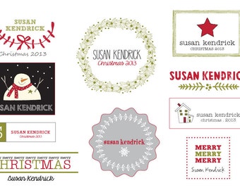 Christmas Personalized Iron On Labels