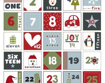 Christmas Countdown Transfers