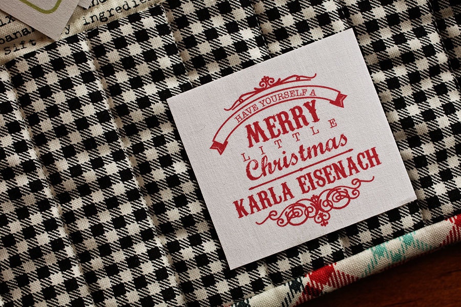 Christmas Personalized Iron On Labels 2