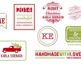 Christmas Personalized Iron On Labels #2