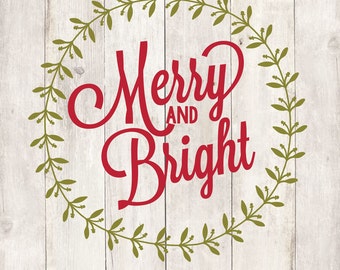 Merry and Bright Label