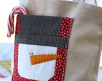 Snowman Gift Bag  - Download Pattern
