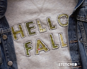 Embroidery Sheet: Hello Fall