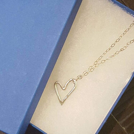 Handmade Silver Heart Pendant Necklace, Jewelry with Meaning, Fine Jewelry,  Silver Love Necklace, Heart Jewelry, Heart Charm Necklace