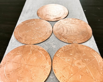 3" Pentacles of Venus Set | Greater Key of Solomon