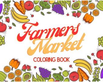 Farmer's Market Themed Coloring Pages