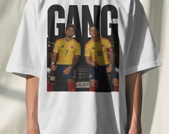 Camiseta extragrande de Luis Díaz y James Rodríguez, camiseta de fútbol de Colombia, camiseta de fútbol para el Mundial 2026