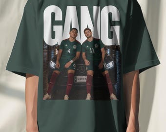 Oversized Edson Alvarez Santiago Gimenez Shirt, Mexico Football Tee, World Cup 2026 Soccer T-Shirt
