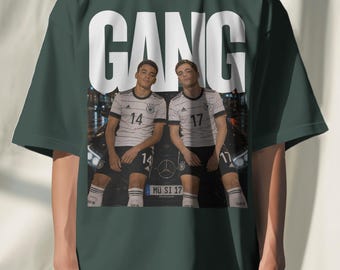 Oversized Jamal Musiala Florian Wirtz Shirt, Germany Soccer Graphic Tee, Football Fan Shirt