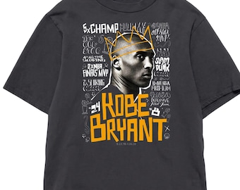 Oversized Kobe Bryant Shirt, Basketball Legend Graphic Tee, Lakers Fan T-Shirt