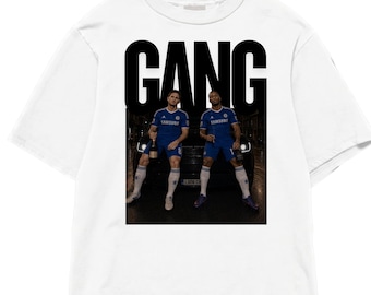 Oversized Lampard Drogba Shirt, Chelsea Football Tee, Soccer Graphic T-Shirt