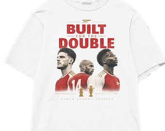 Camiseta doble extragrande del Arsenal, camiseta gráfica de fútbol de Saka Rice Henry, camiseta de la Premier League