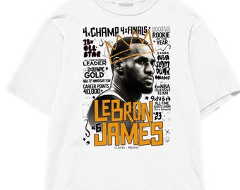Oversized LeBron James Shirt, Lakers Basketball Legend Tee, NBA Graphic T-Shirt