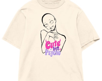 Oversized Anime Girl Graphic Tee, Yandere T-Shirt