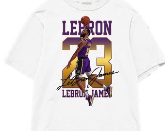 Oversized LeBron James Shirt, Basketball Legend Graphic Tee, Lakers Fan T-Shirt