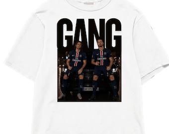 Oversized Cavani Ibrahimovic Shirt, PSG Football Tee, Soccer Graphic T-Shirt