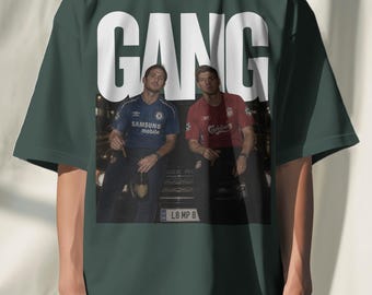 Oversized Lampard Gerrard Shirt, Football Legends Tee, Premier League Soccer T-Shirt