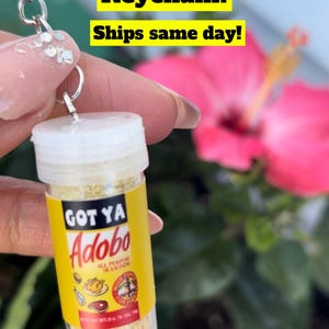 Adobo Bottle Keychain: Mini Travel-Size Accessory
