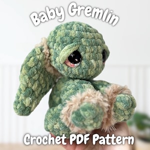 Baby Gremlin crochet PDF pattern