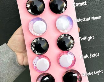 Safety sinker eyes 25-35mm hand painted