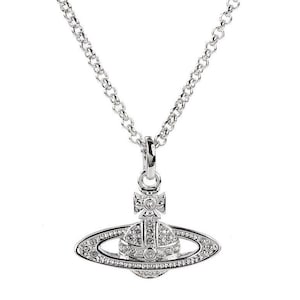 Vivienne Westwood "zilveren" hangerketting.
