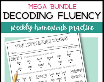 Learning to Read at Home Phonics Worksheets Bundle for Practice Reading Resource for Parents Phonics Worksheets for Beginning Readers