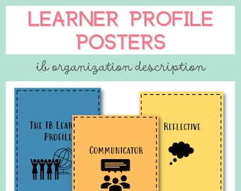 IB Learner Profile Posters for MYP and PYP - Etsy Israel